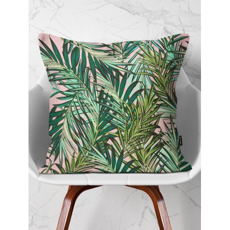 Throw Pillow Pink Tropical Vibes