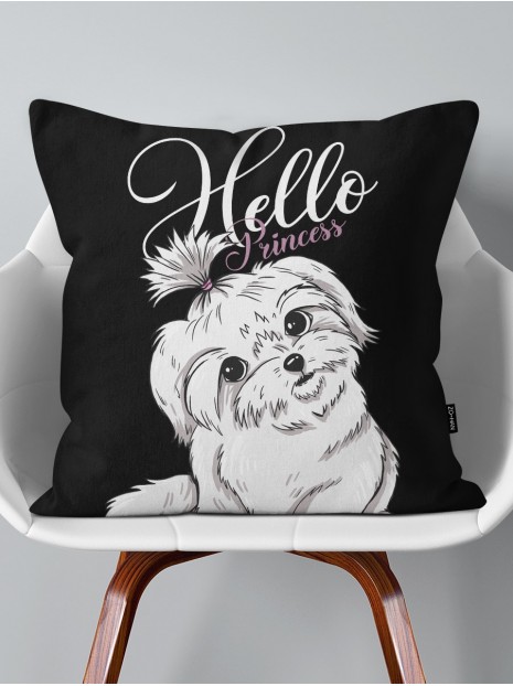 Throw Pillow Maltese Puppy