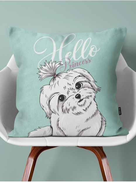 Throw Pillow Maltese Puppy