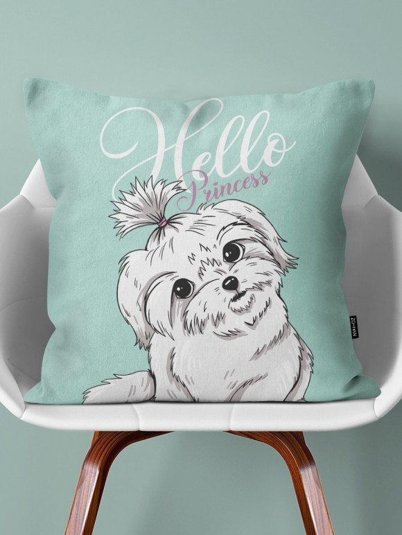 Throw Pillow Maltese Puppy