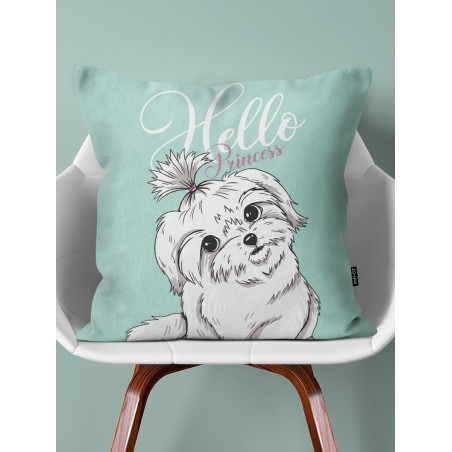 Throw Pillow Maltese Puppy