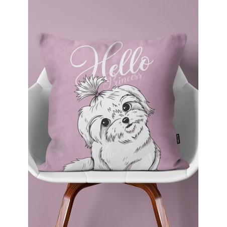 Throw Pillow Maltese Puppy