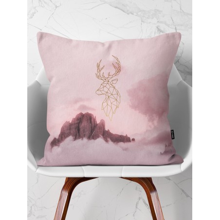 Throw Pillow Golden Deer