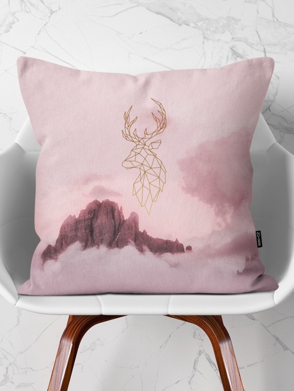 Golden Deer Cushion