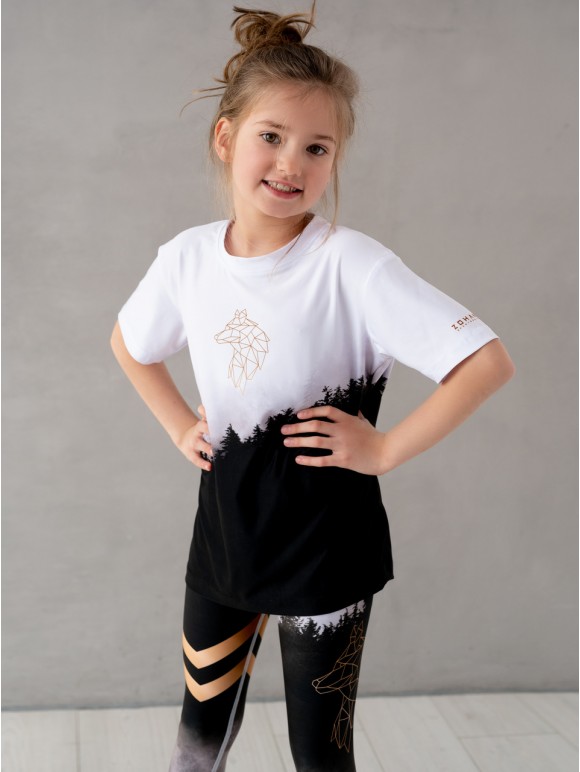 Kids Leggings Golden Wolf