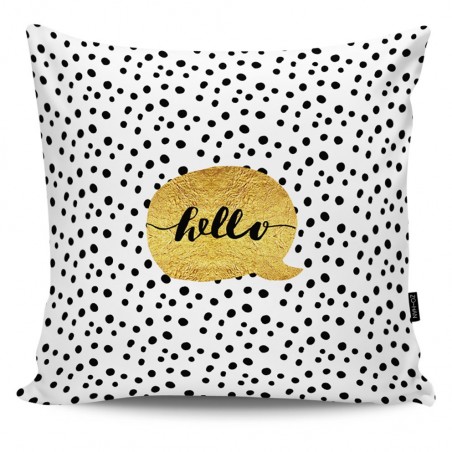 Throw Pillow Hello