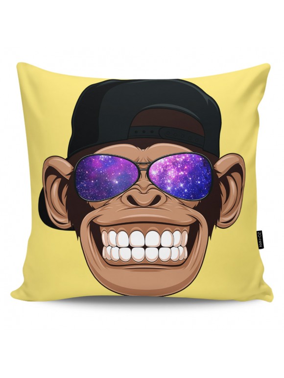 Throw Pillow Galaxy Monkey