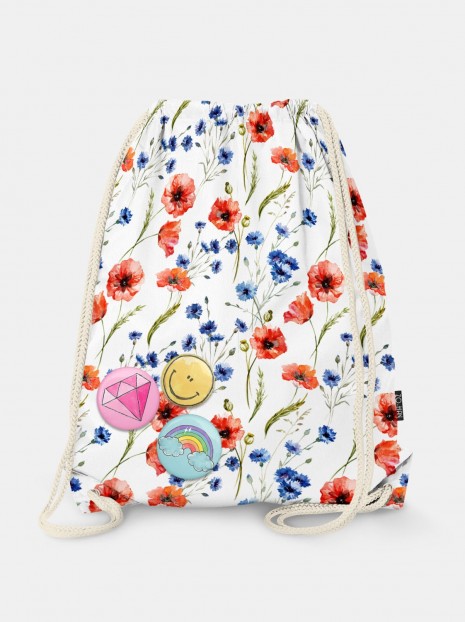 Poppy Seed Flowers Bag