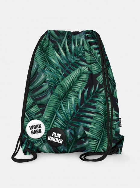 Worek Dark Palm Leaves