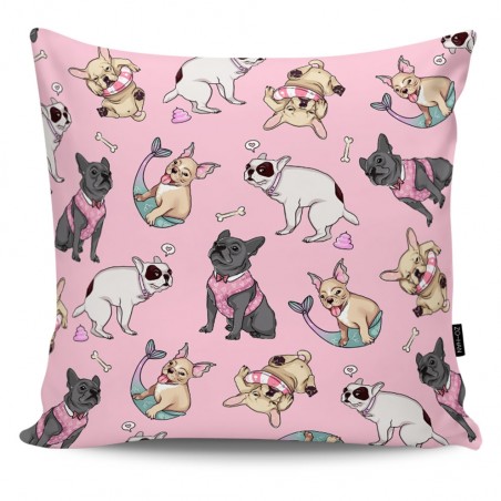 Throw Pillow Bulldogs Adventures