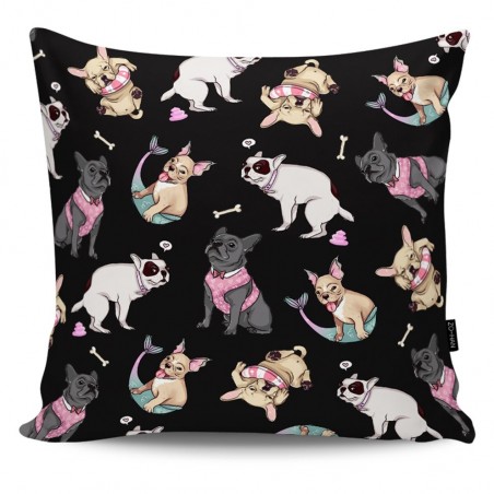 Throw Pillow Bulldogs Adventures