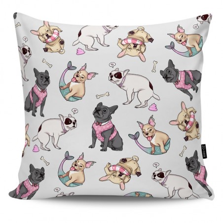 Throw Pillow Bulldog's Adventures