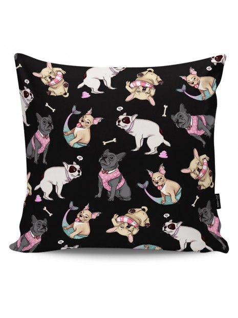 Throw Pillow Bulldog's Adventures