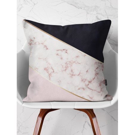 Throw Pillow Rose Marble Mix